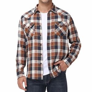 Frye Men’s Plaid Button Down Shirt - XL